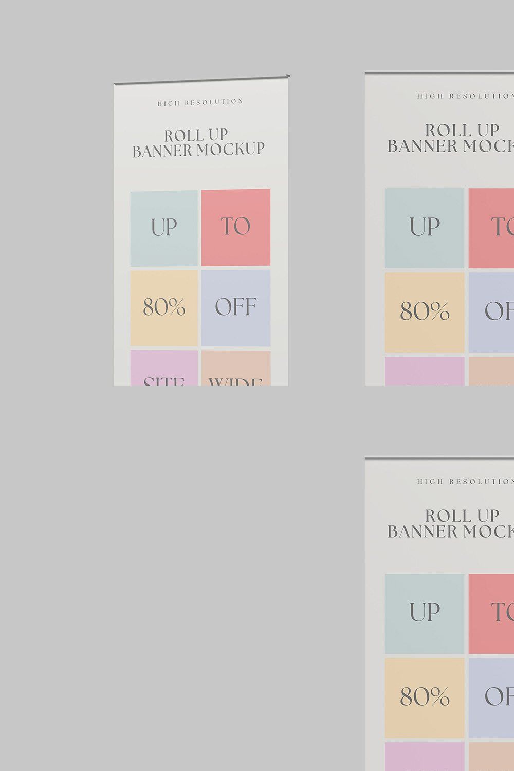 Rollup Banner Mockup pinterest preview image.