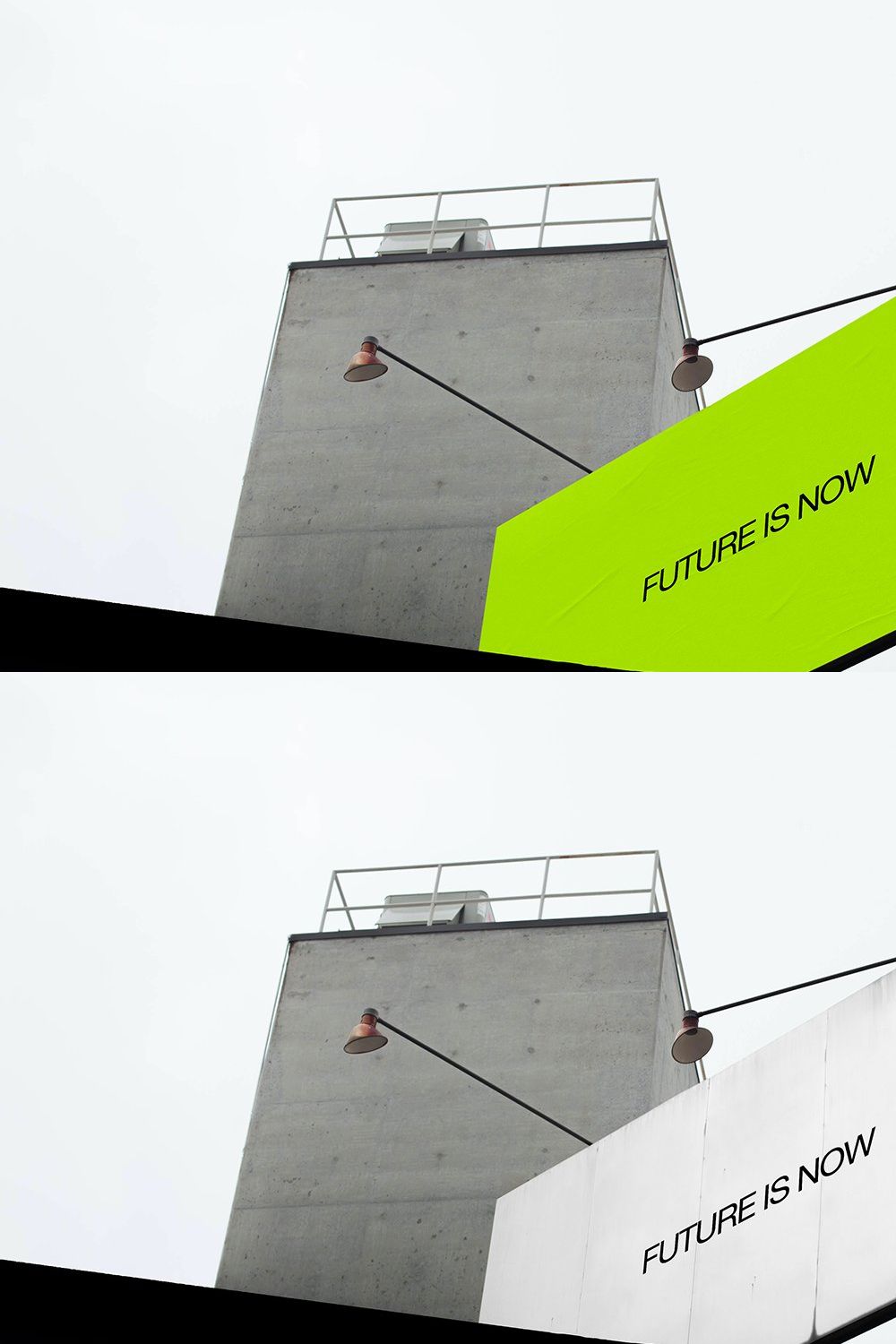 Rooftop Billboard Mockup pinterest preview image.