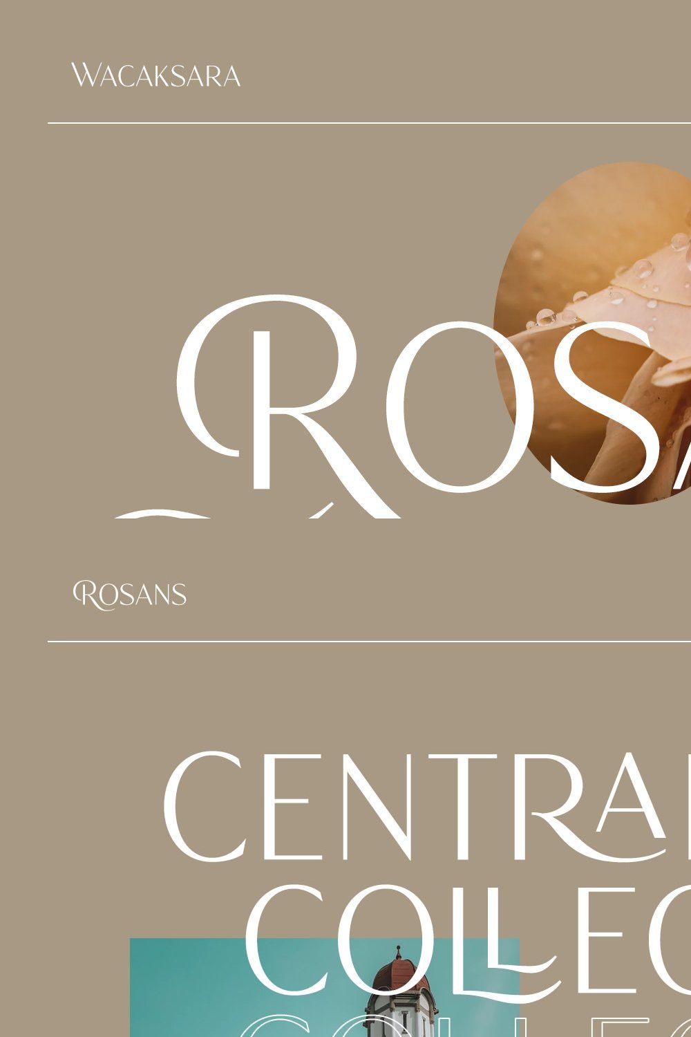Rosans - Font Duo pinterest preview image.
