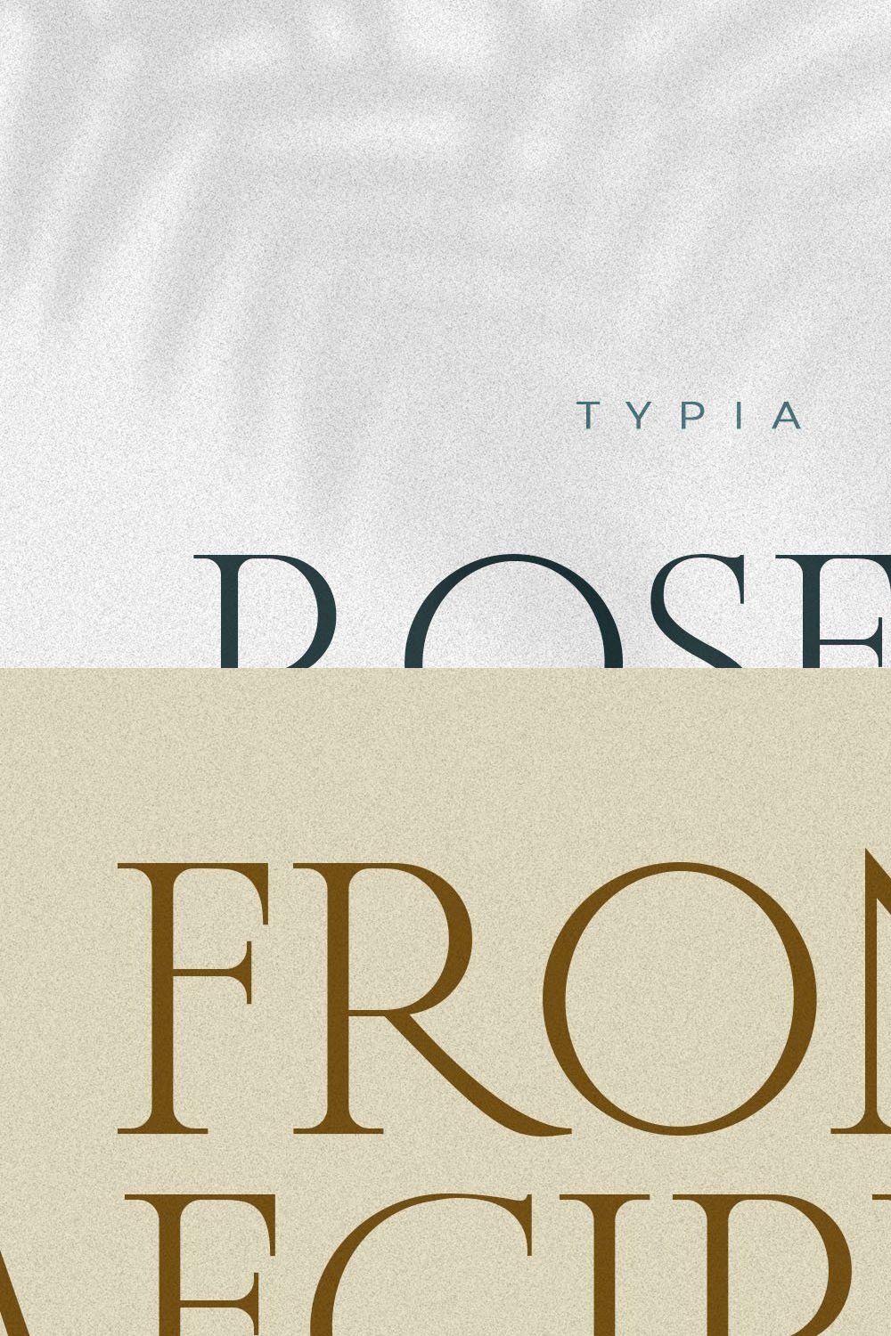 Rosemode - Roman Serif pinterest preview image.