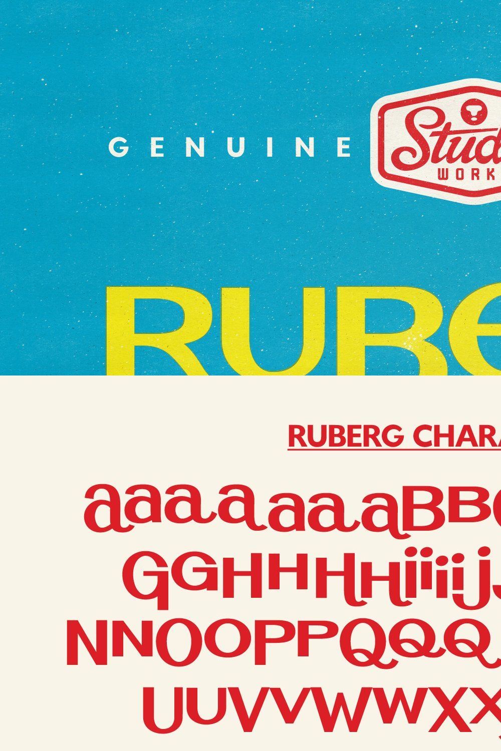 Ruberg | Retro Display Type! pinterest preview image.
