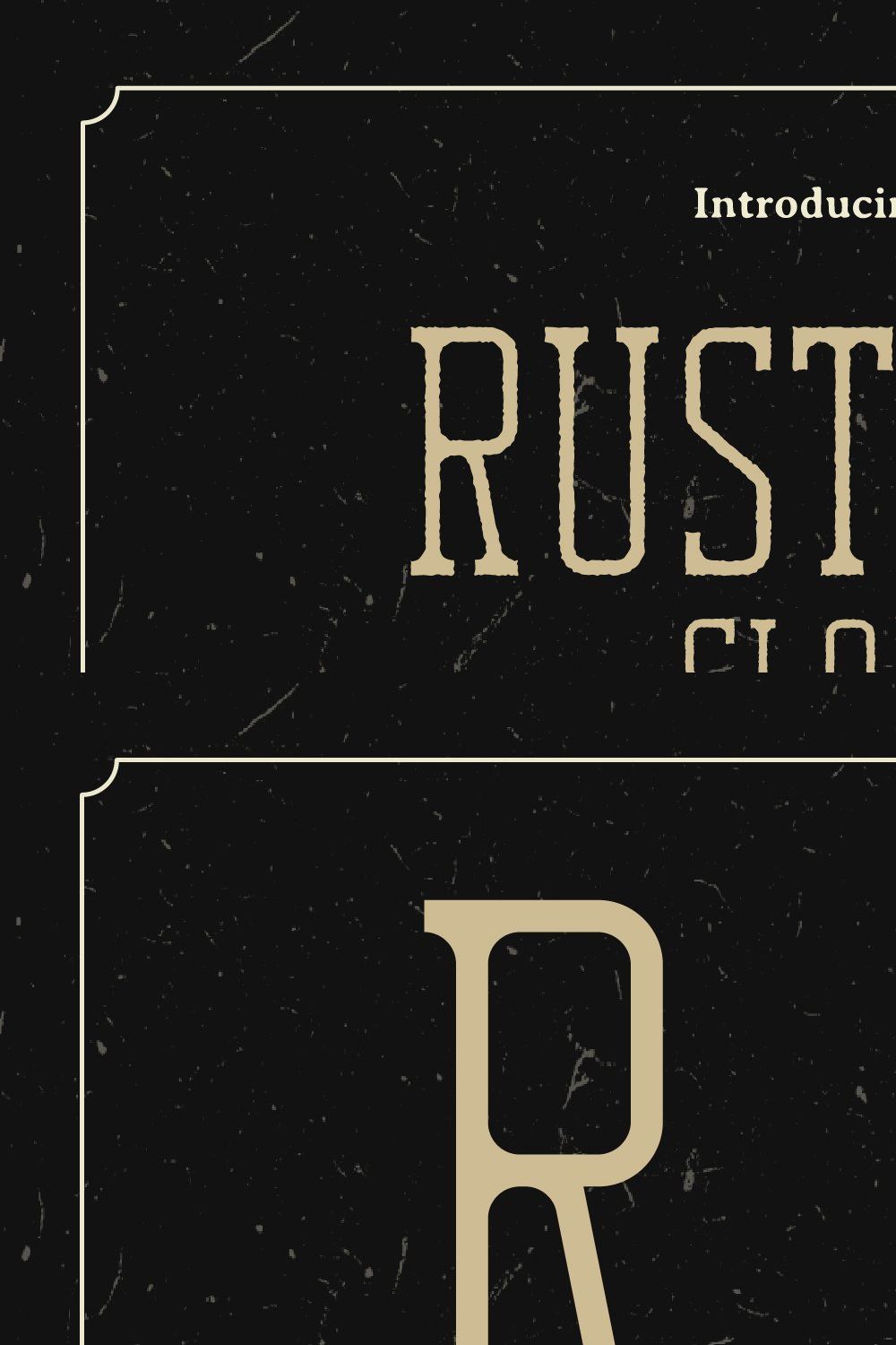 Rustica Slab Font pinterest preview image.