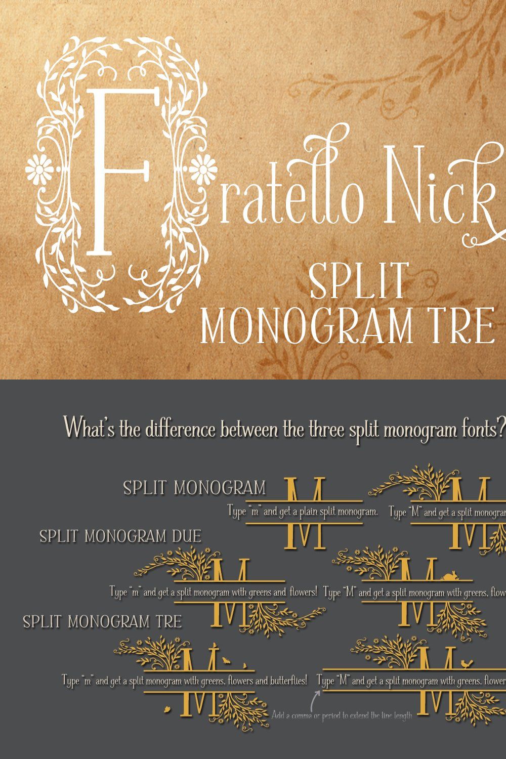 Sale-Fratello Nick Split Monogram 3 pinterest preview image.