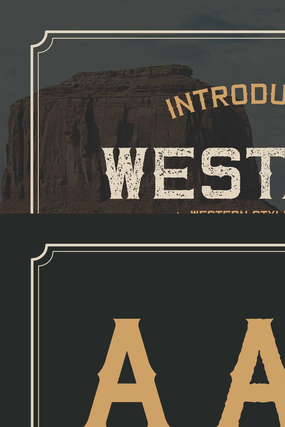 SALE : Westage Font pinterest preview image.