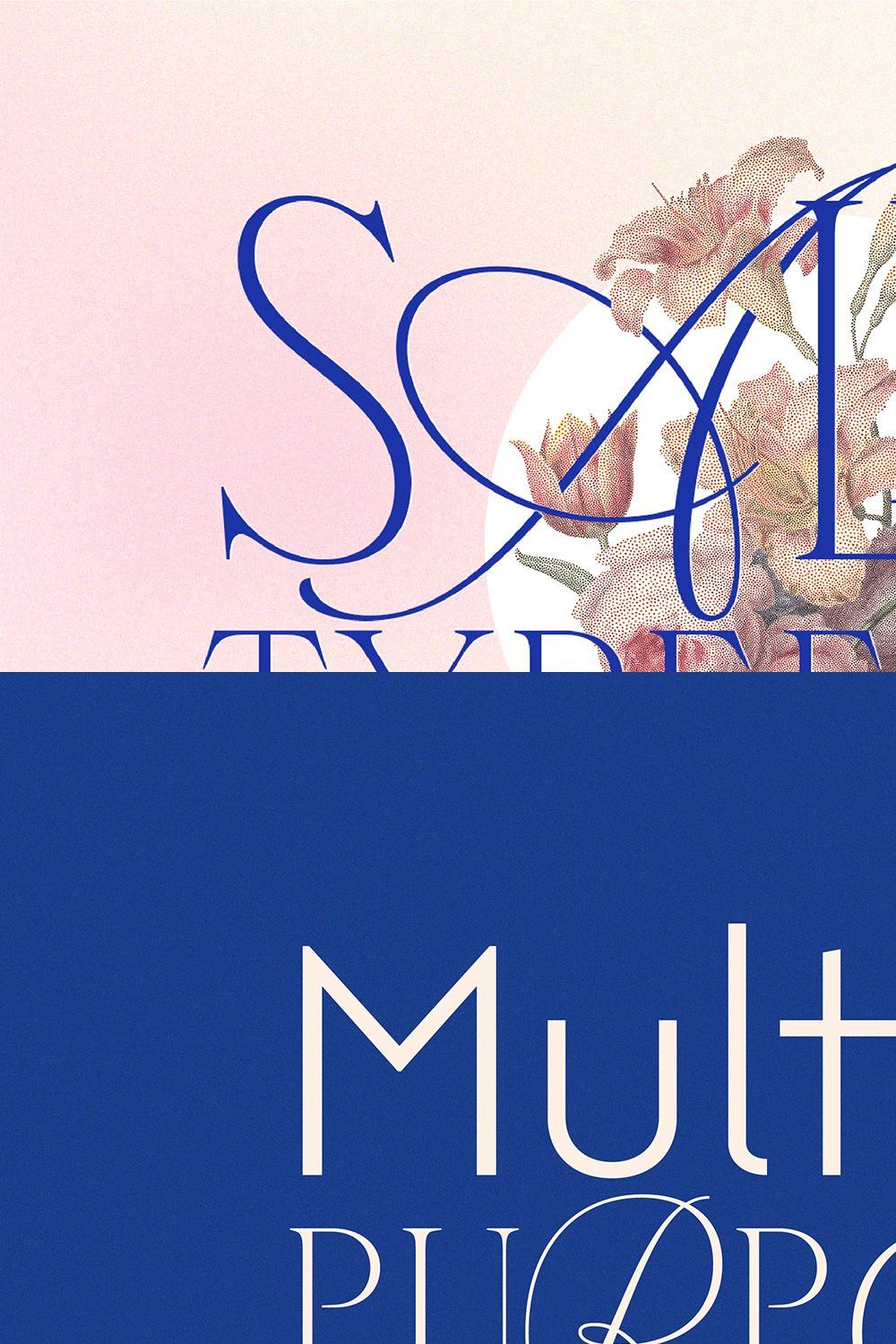 Salira Typeface pinterest preview image.