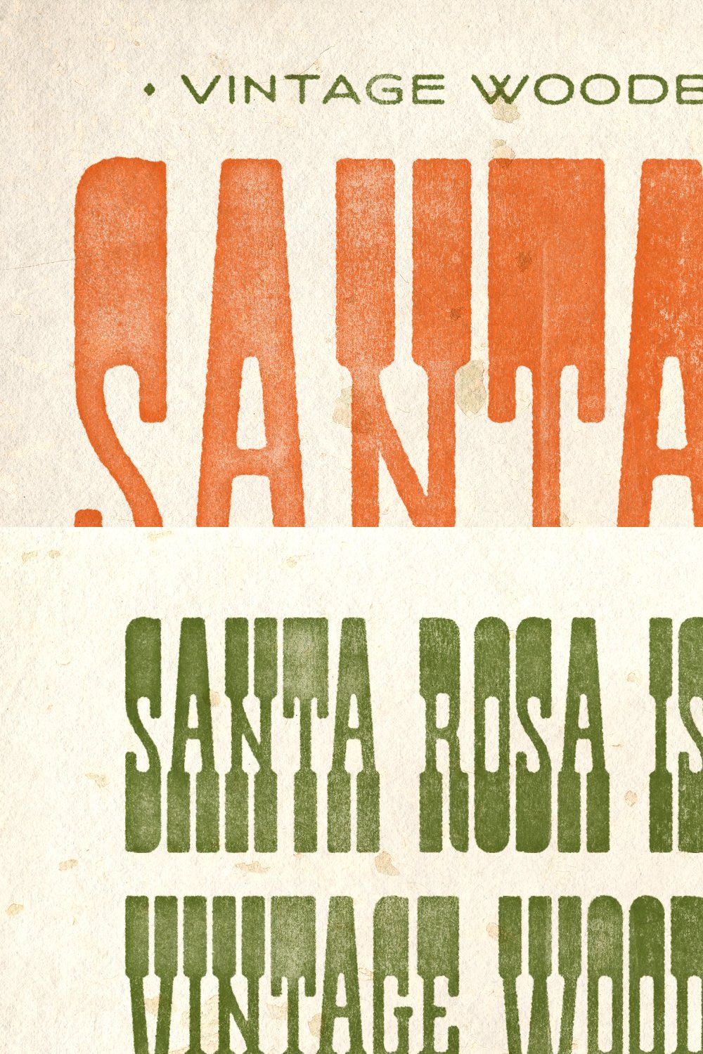 Santa Rosa Vintage Font Duo pinterest preview image.