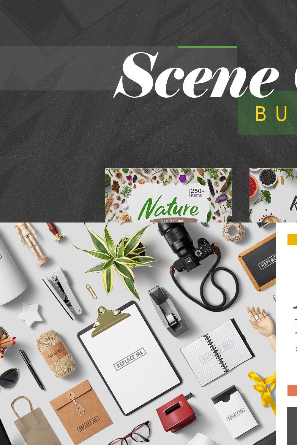 Scene Creator Bundle pinterest preview image.