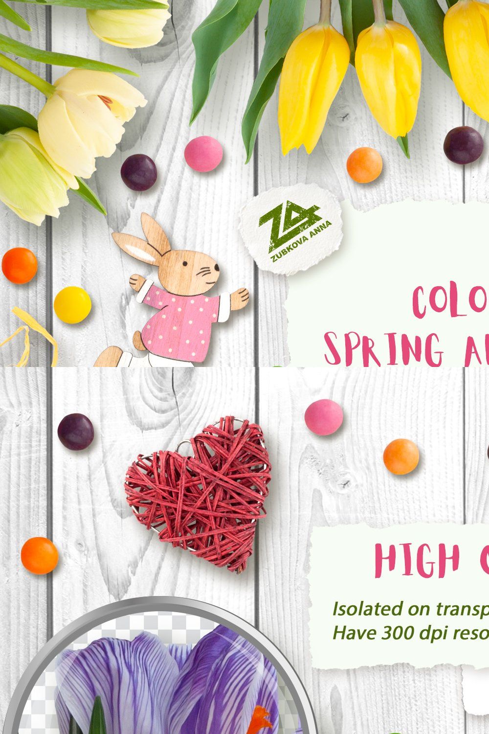 Scene Creator Colorful Spring&Easter pinterest preview image.