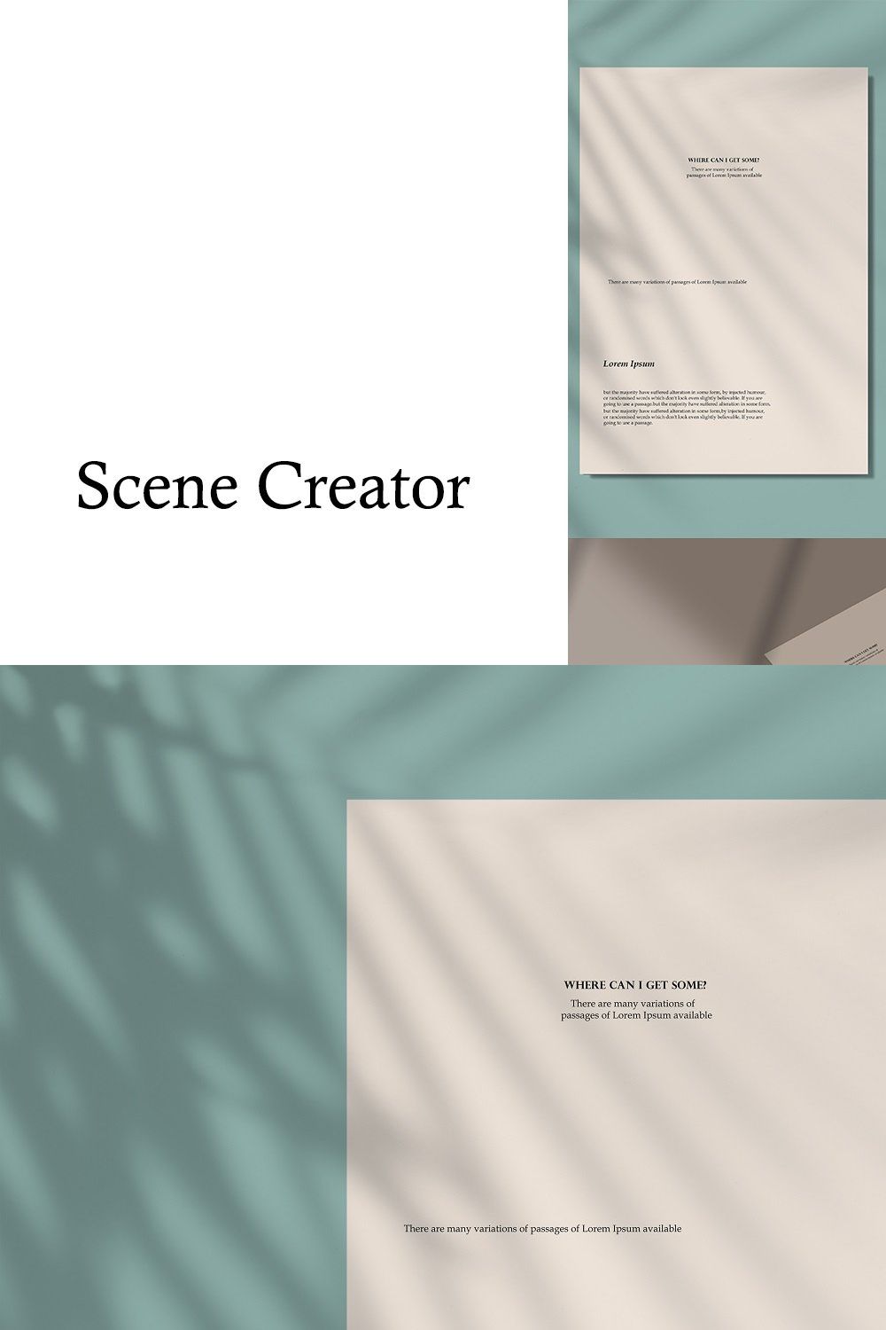 Scene Creator - Mockups Kit pinterest preview image.