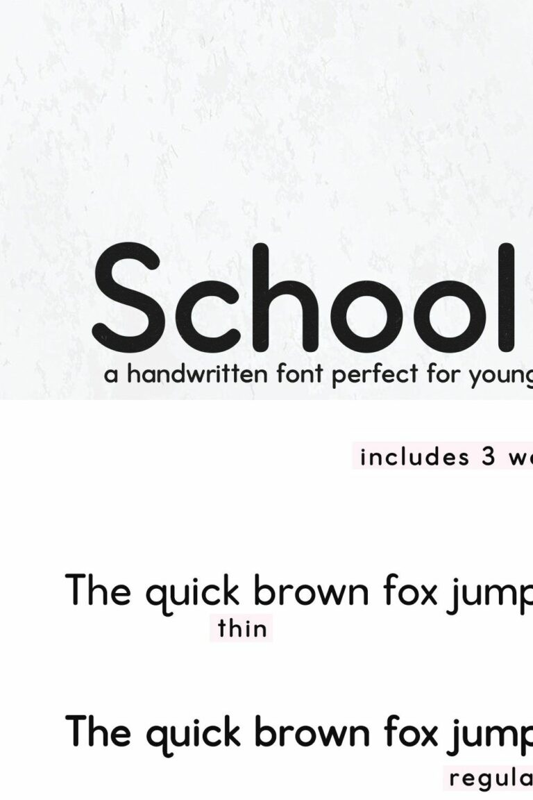 School Days Font – MasterBundles