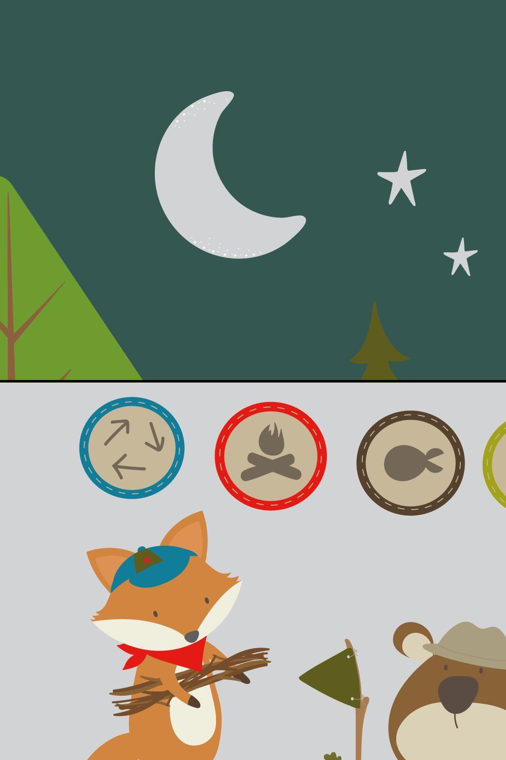 Scout Camp pinterest preview image.