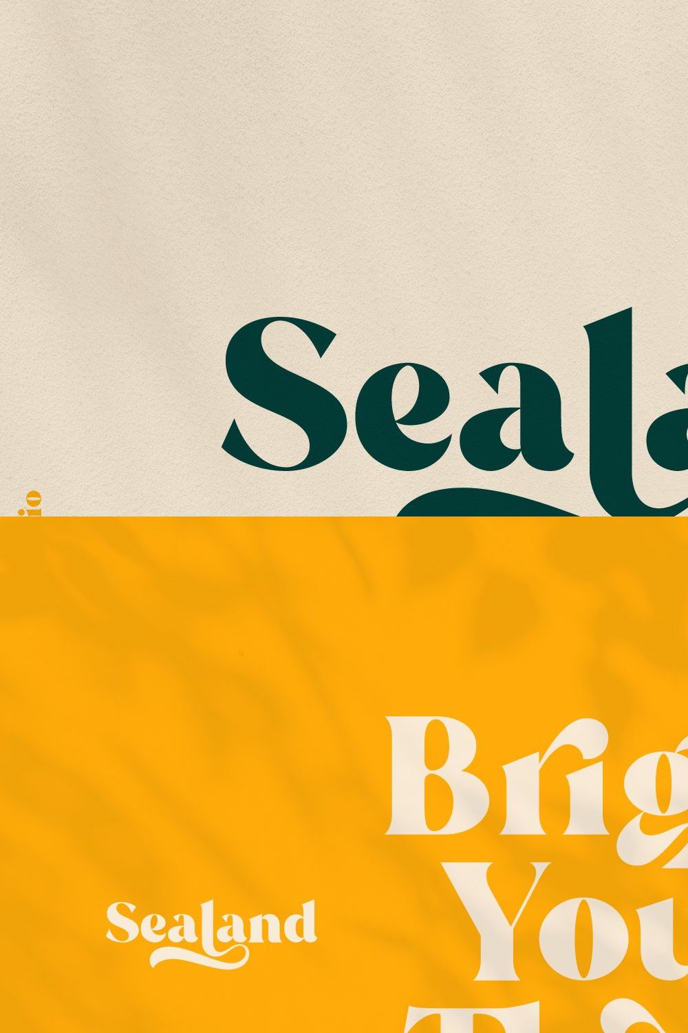 Sealand - a classy serif pinterest preview image.