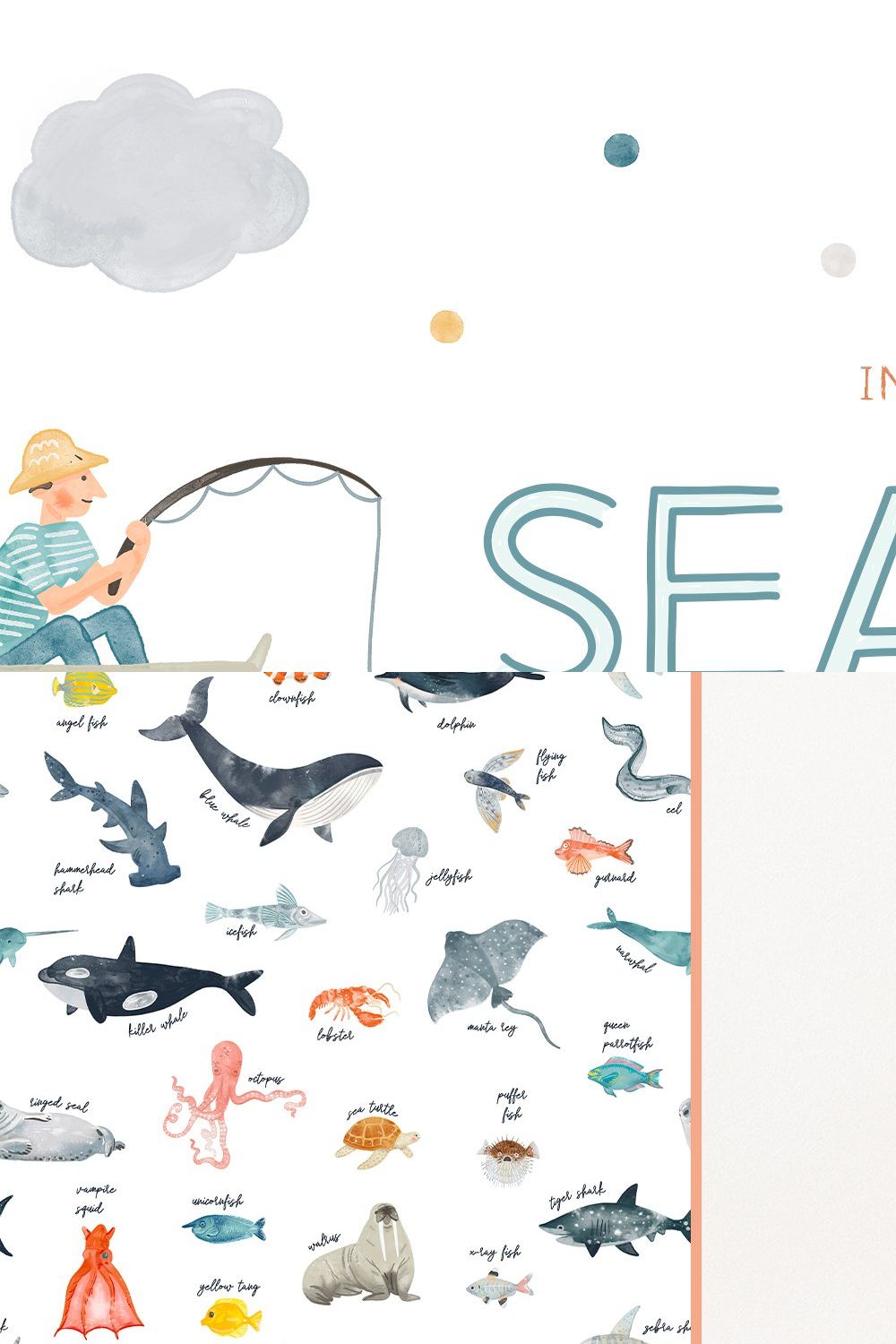Seaside and Shore Font pinterest preview image.