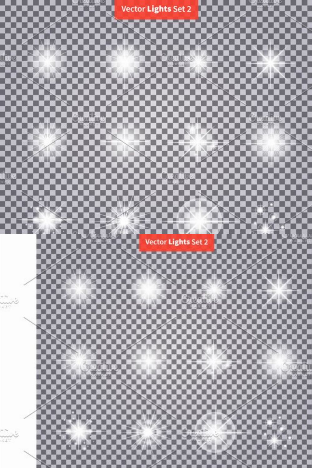 Set Glows Bright Star Light pinterest preview image.