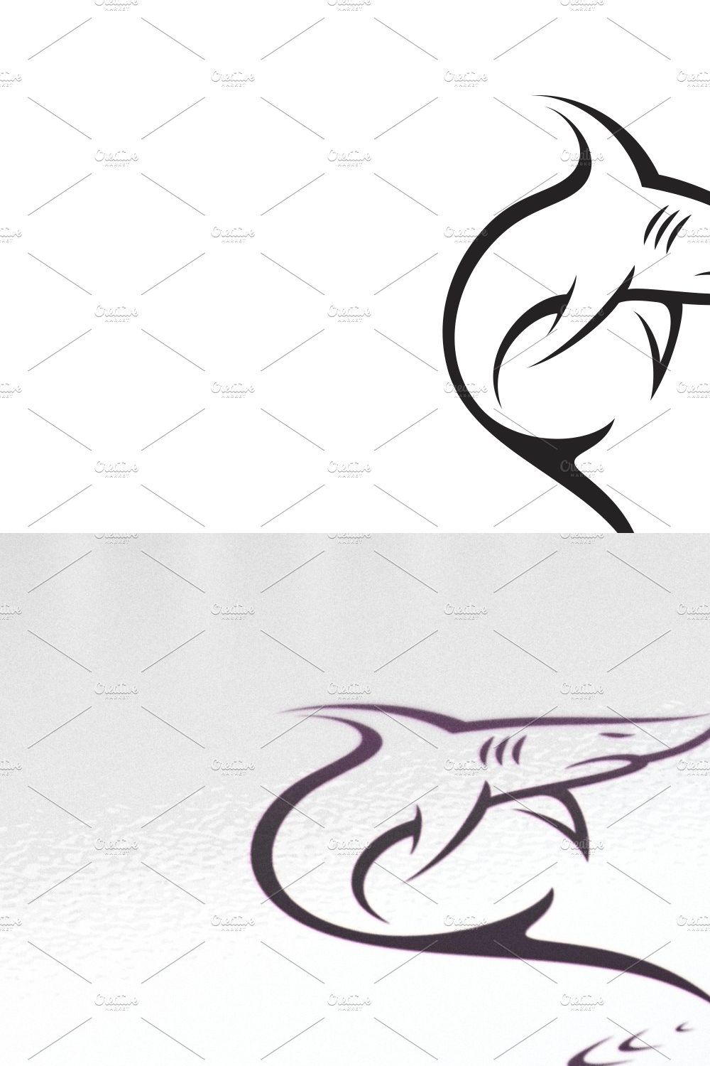 Shark Logo pinterest preview image.