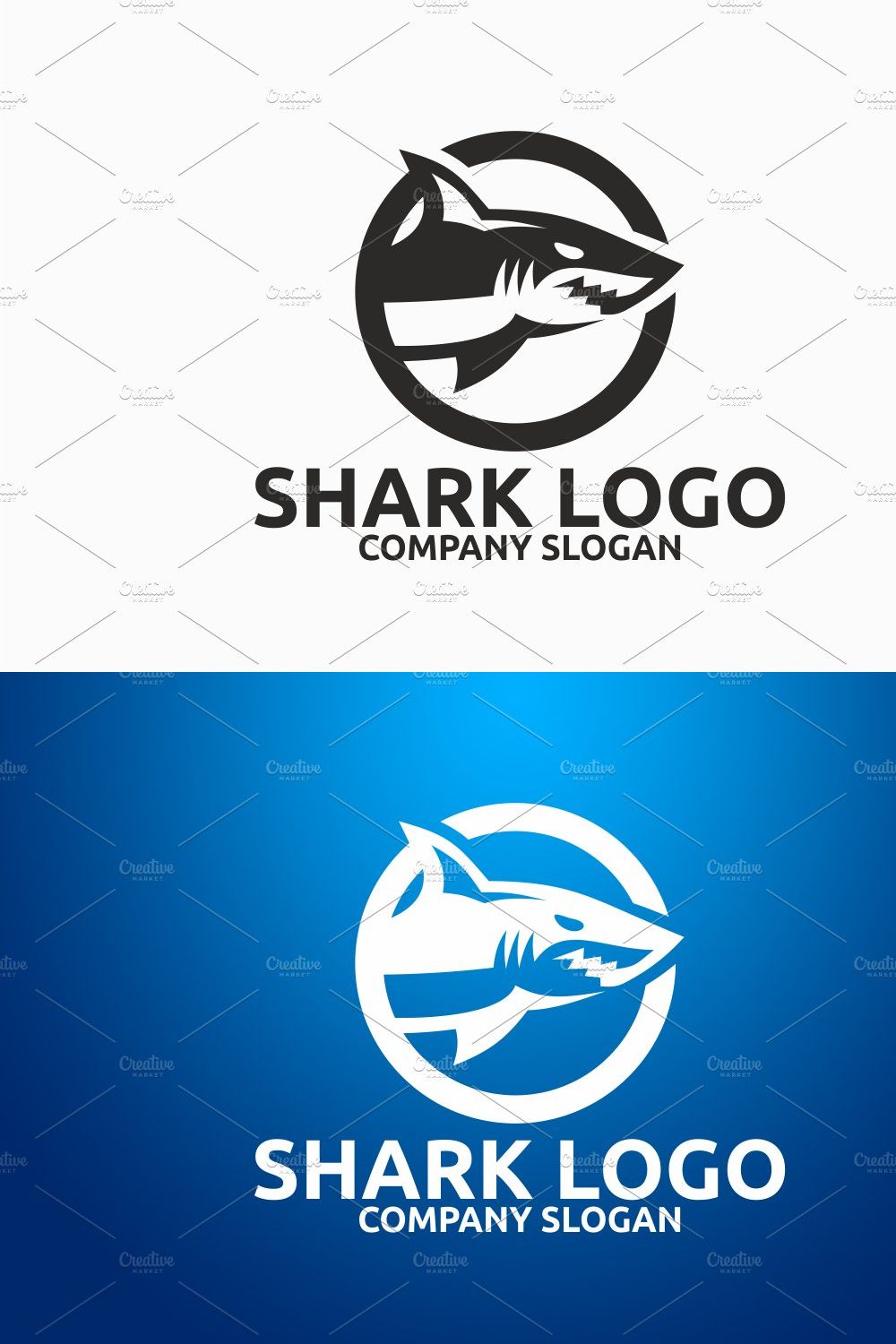 Shark Logo pinterest preview image.