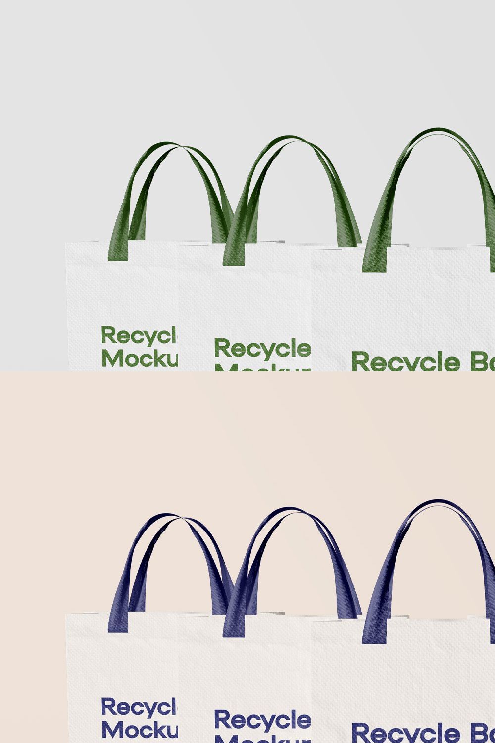 Shopper Eco Bags Set Mockup pinterest preview image.