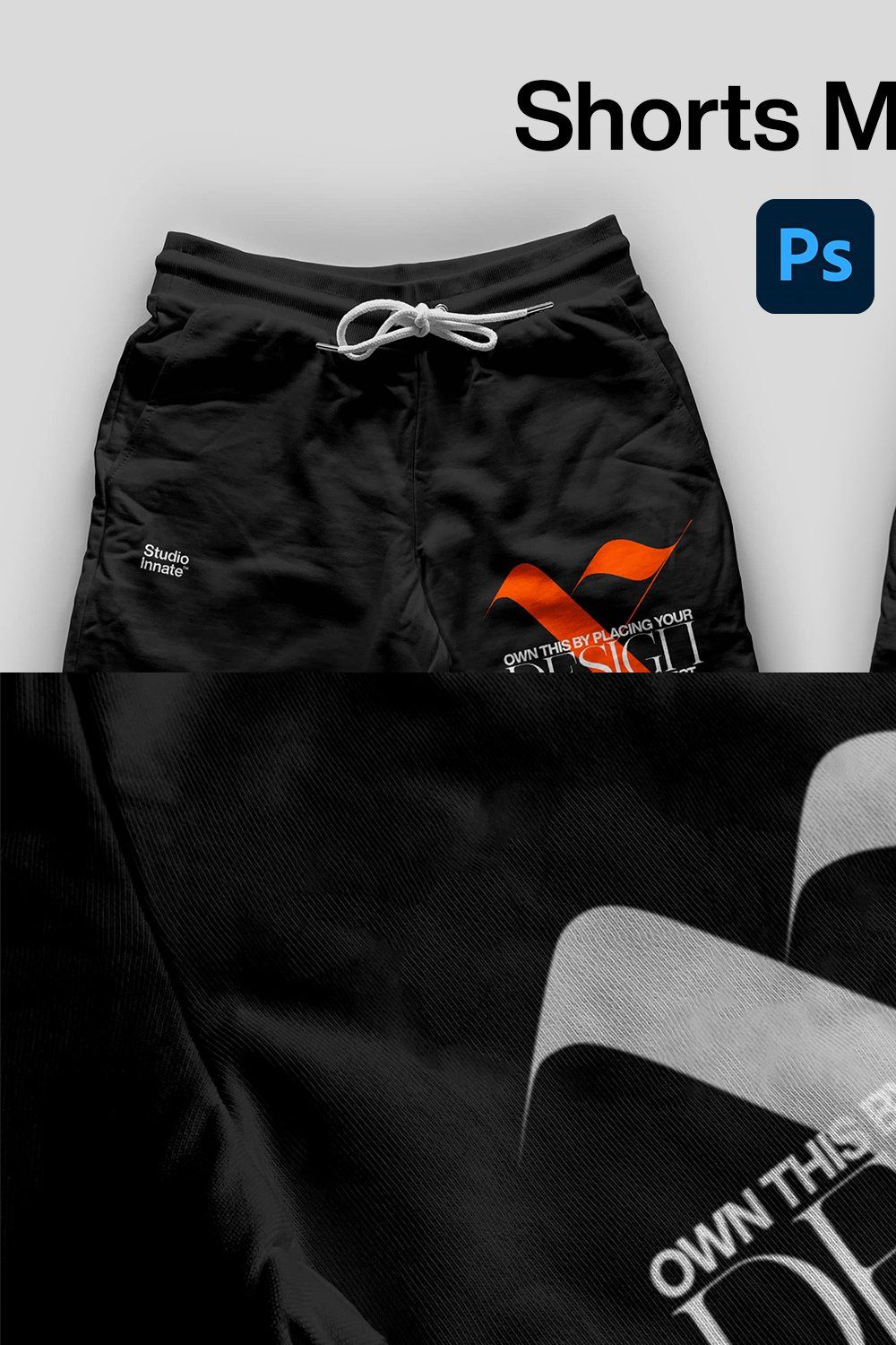 Shorts - Mockup Bundle pinterest preview image.