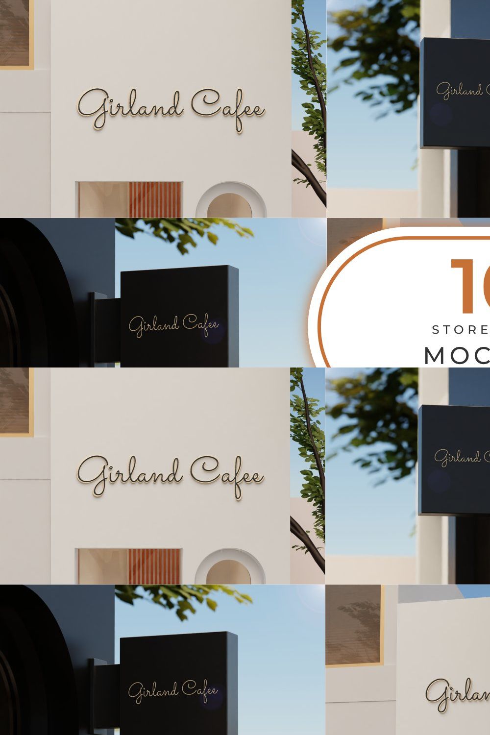 Sign logo mockup vol. 01 pinterest preview image.