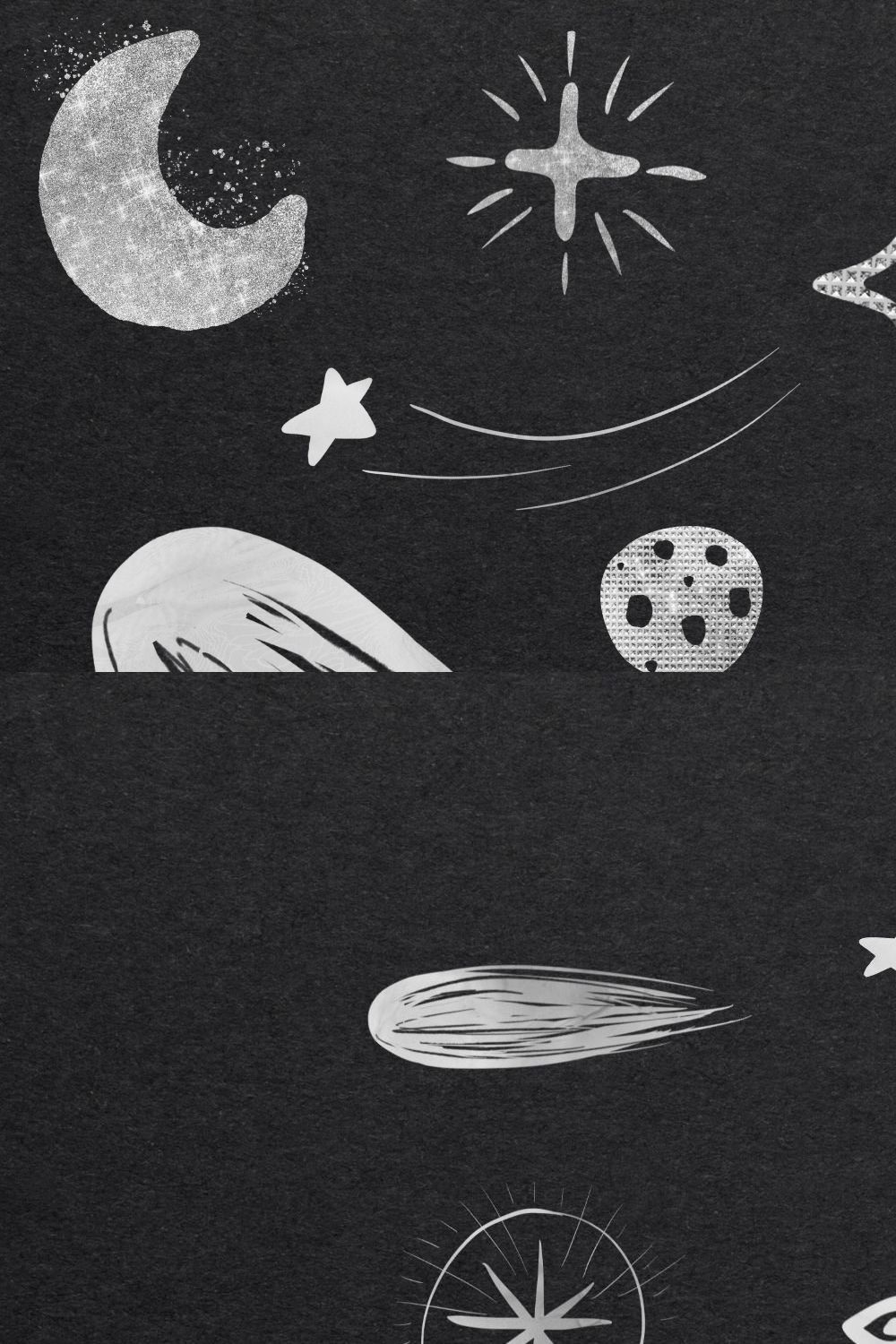 Silver Galaxy Clipart pinterest preview image.