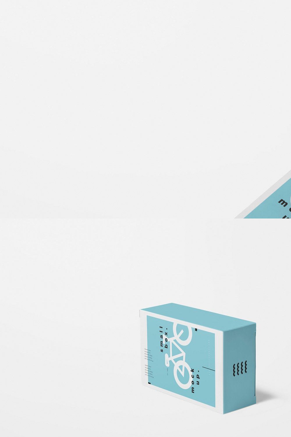 Small cardboard box mockups pinterest preview image.