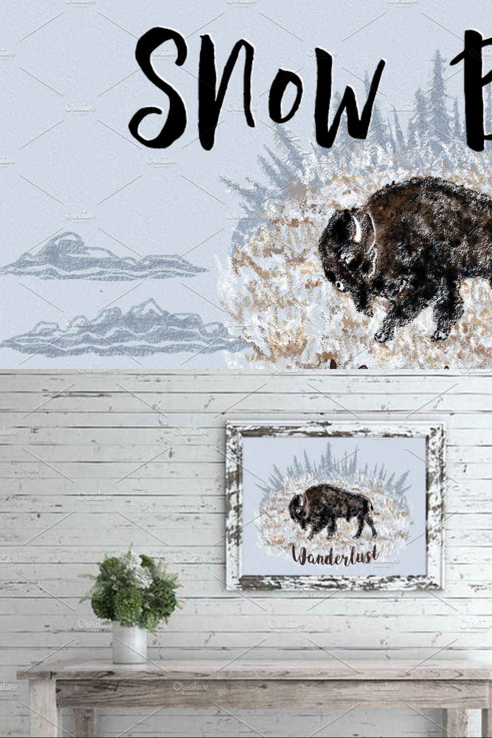 Snow Buffalo Wanderlust Collection pinterest preview image.