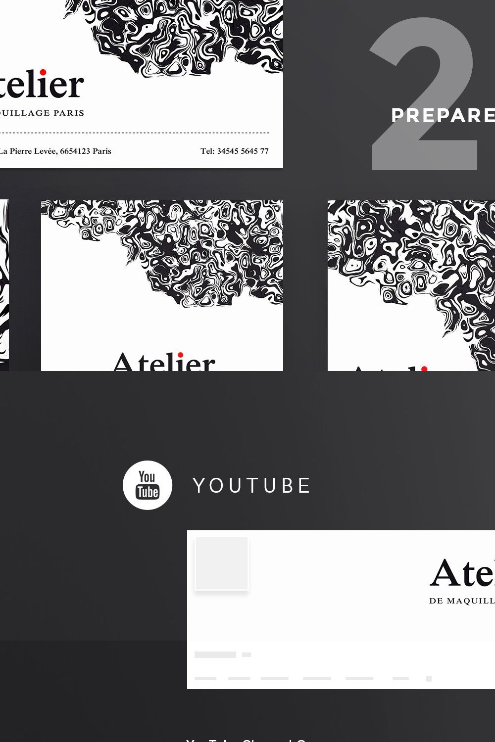 Social Media Pack | Atelier pinterest preview image.