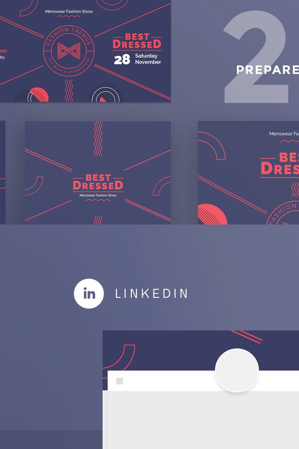 Social Media Pack | Best Dressed pinterest preview image.