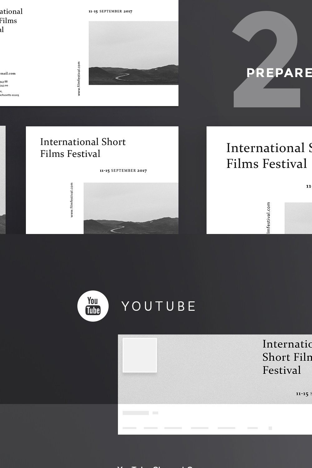 Social Media Pack | Film Festival pinterest preview image.