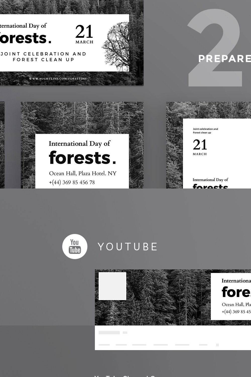 Social Media Pack | Forests Day pinterest preview image.