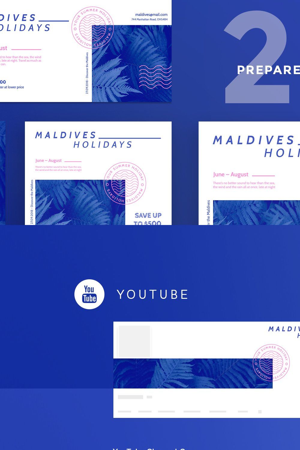 Social Media Pack | Maldives Holiday pinterest preview image.