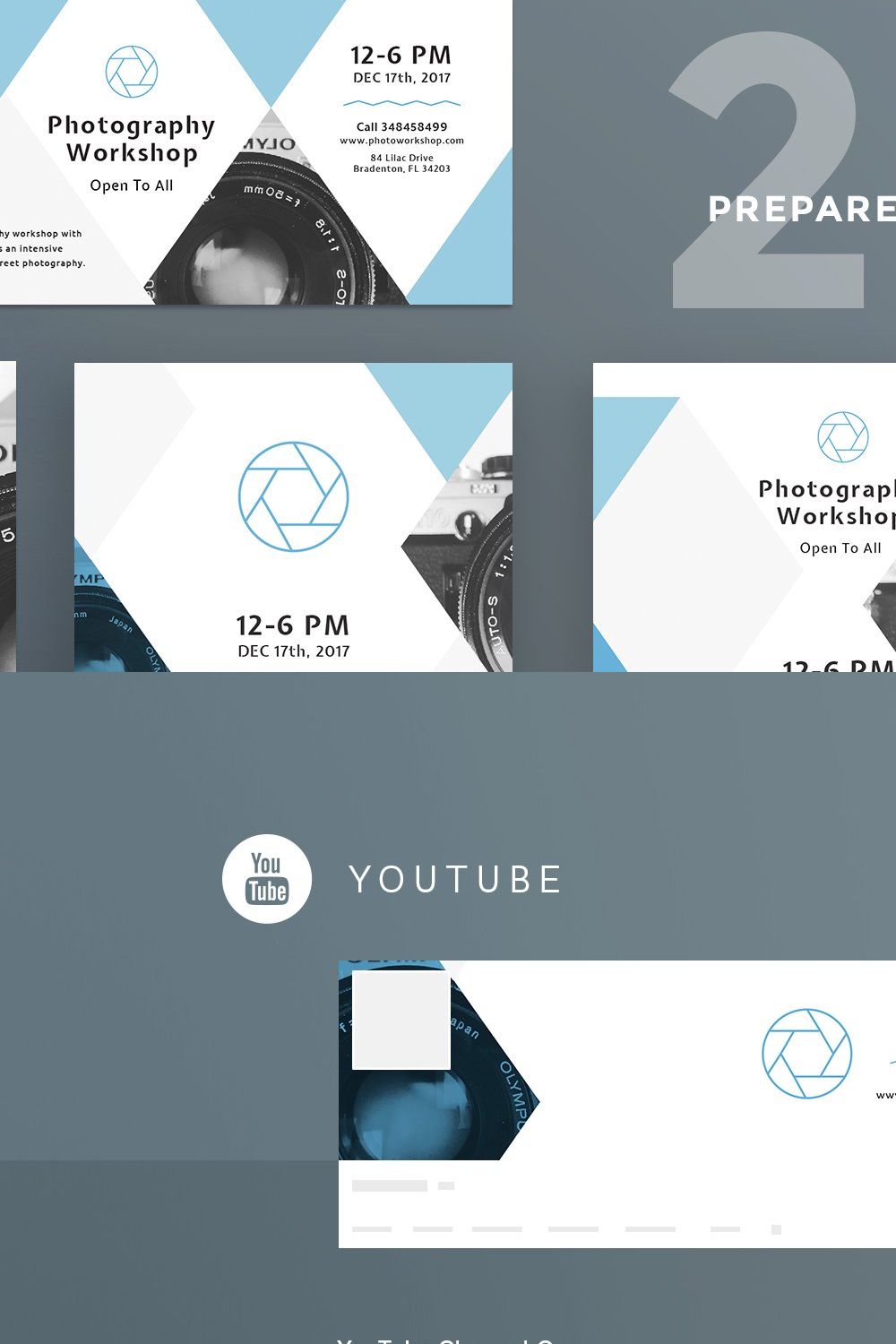 Social Media Pack | Photography pinterest preview image.