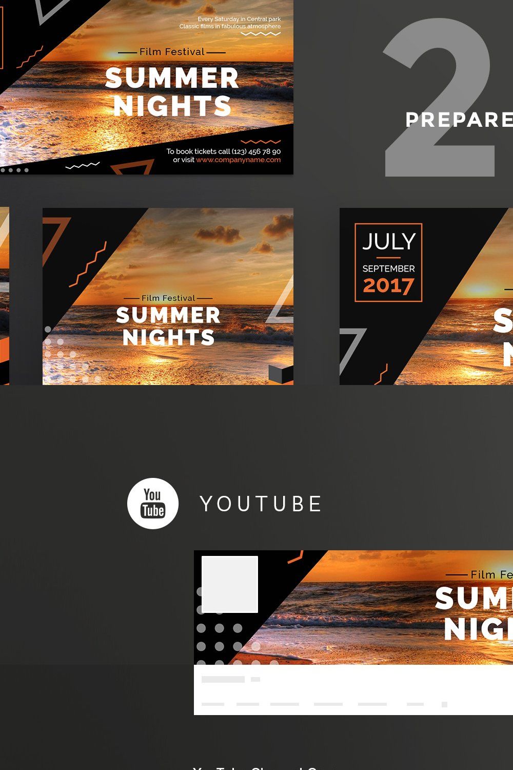 Social Media Pack | Summer Nights pinterest preview image.