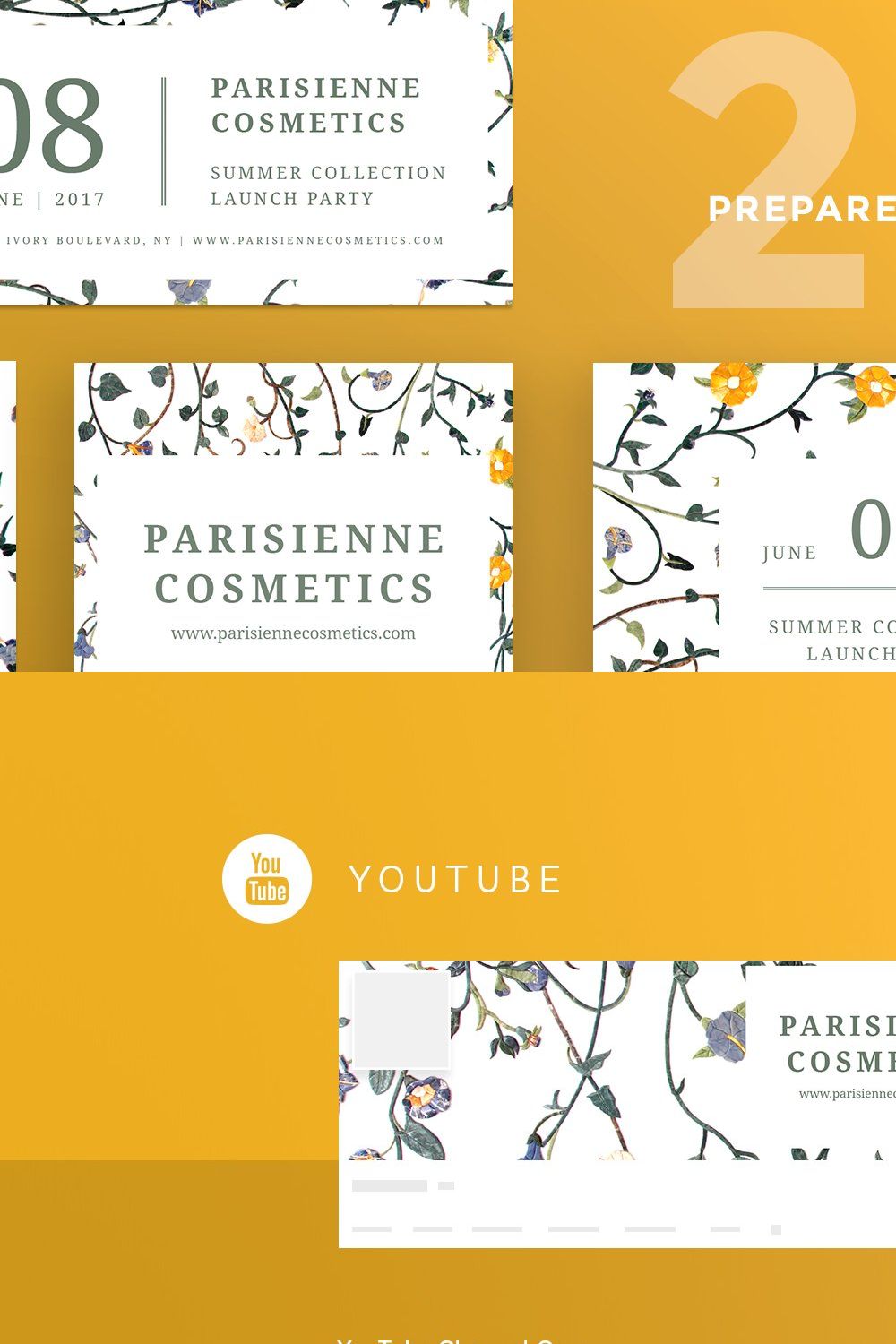 Social Media Pack|ParisienneCosmetic pinterest preview image.