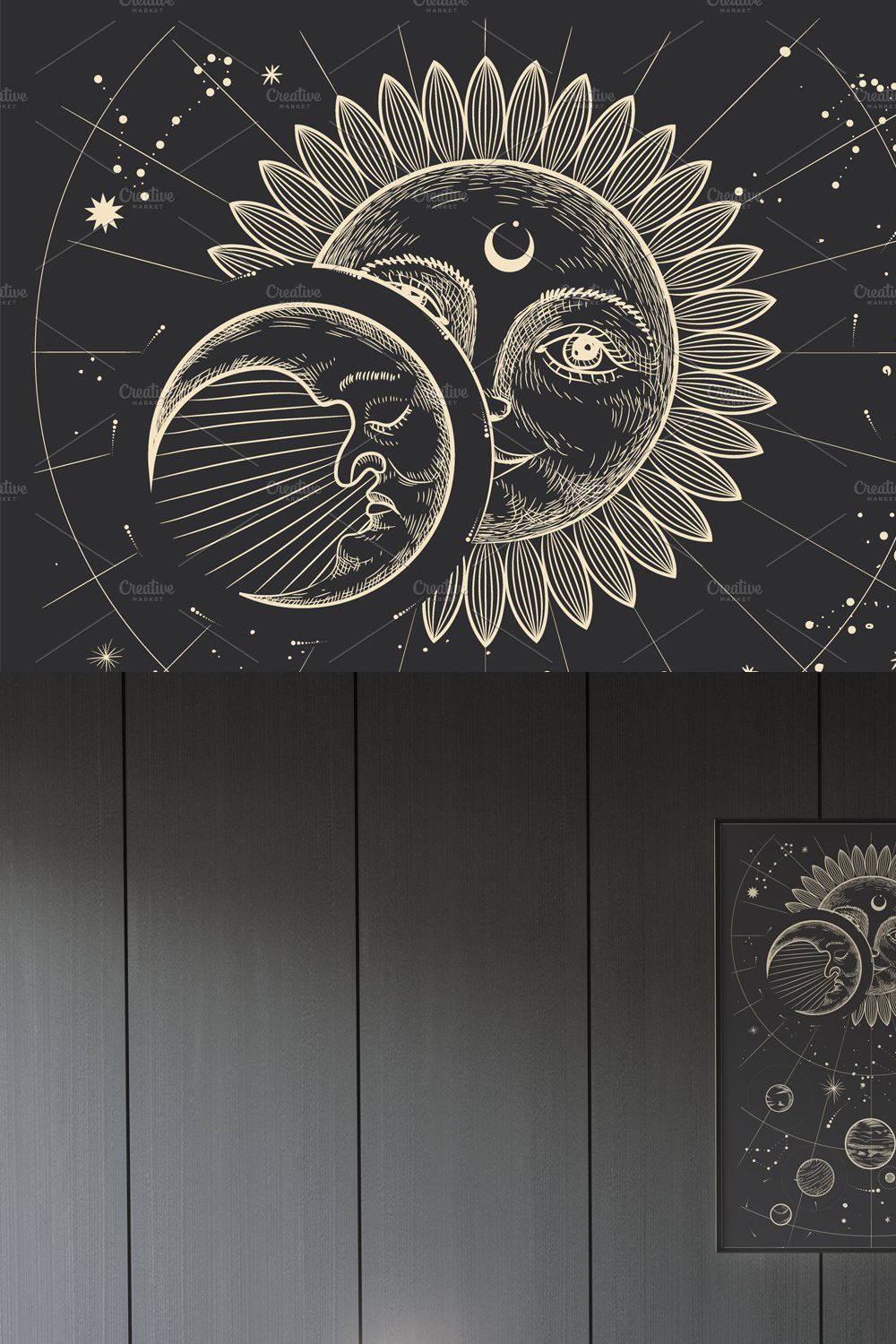 Solar system pinterest preview image.
