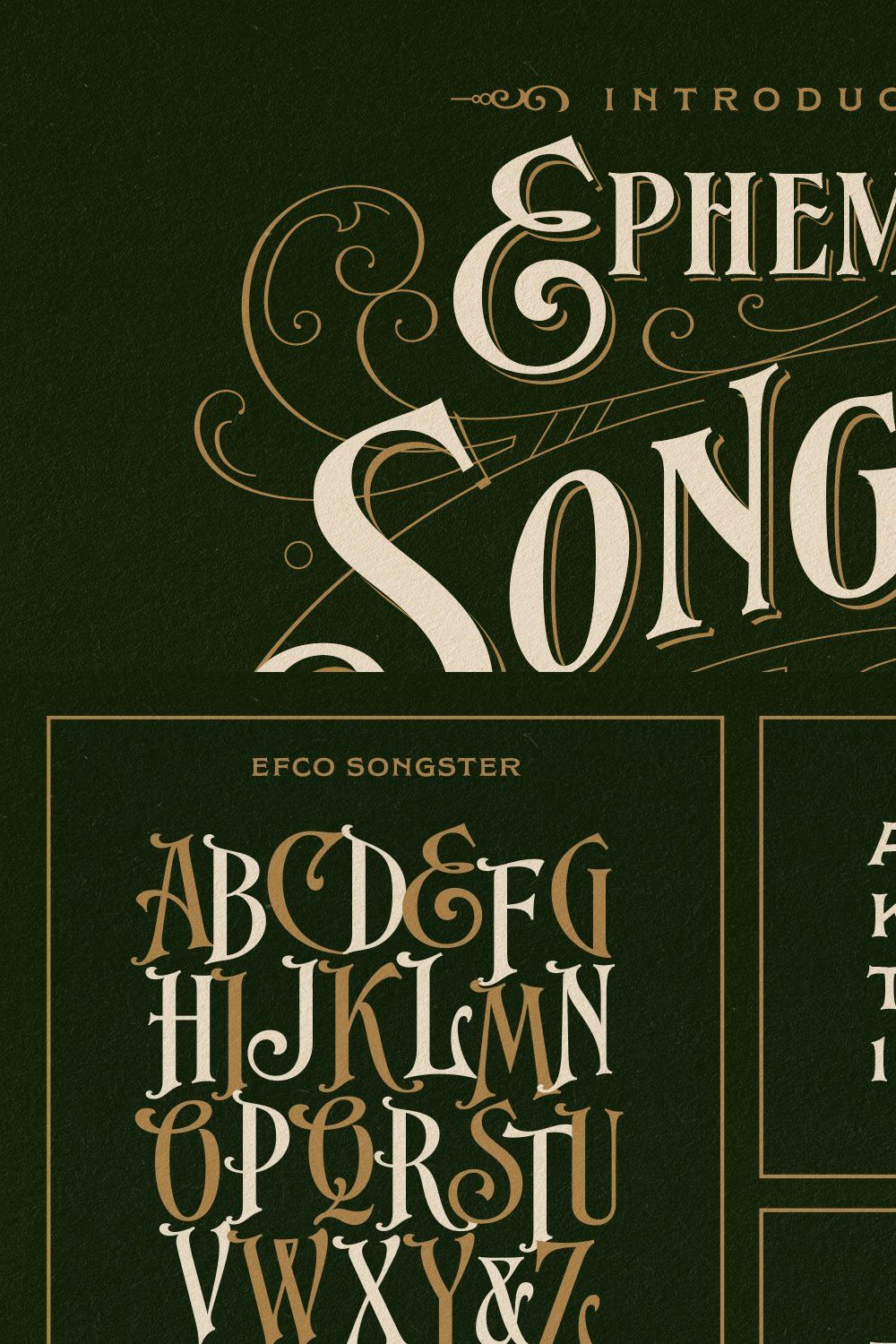 Songster Typeface + Extras pinterest preview image.