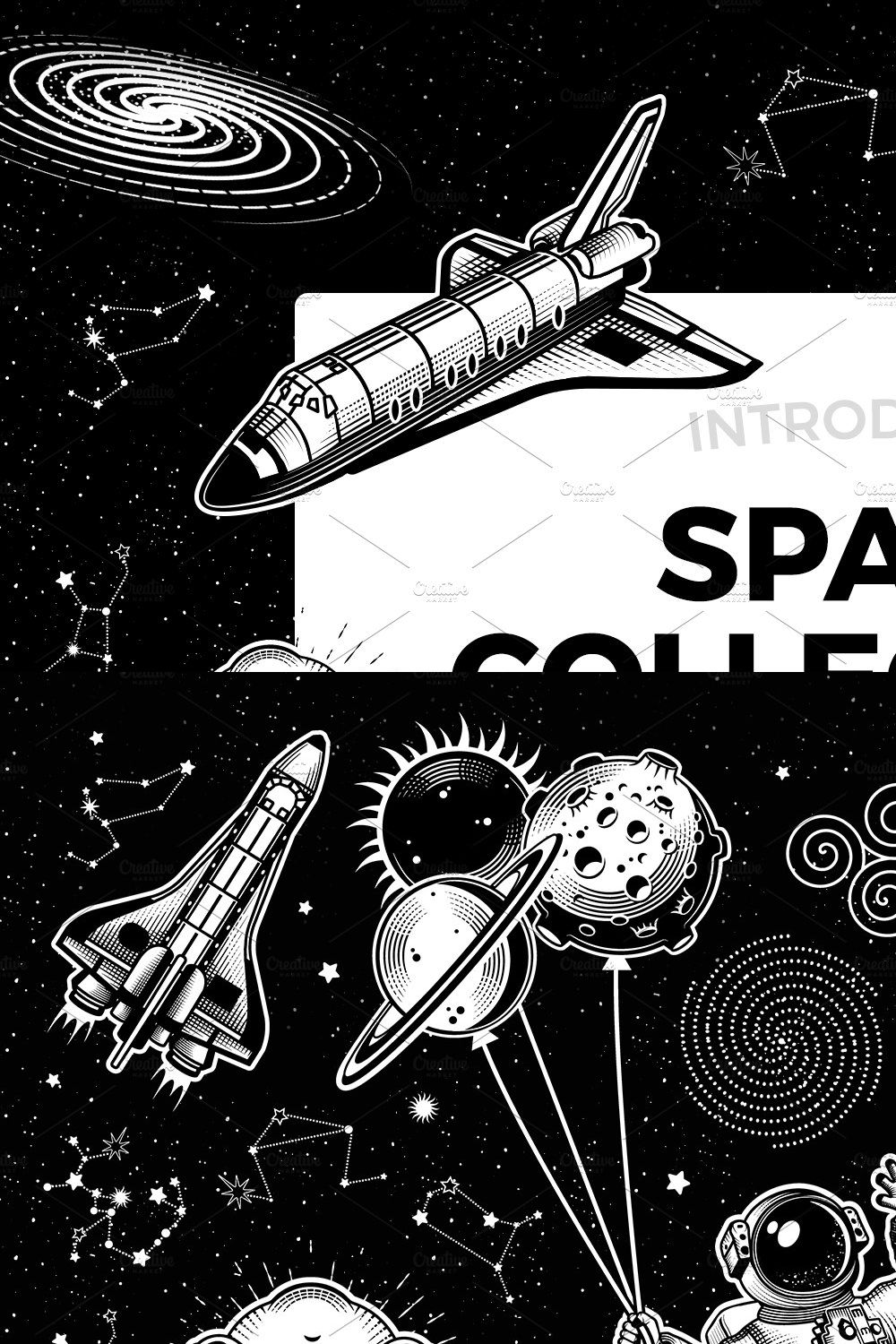 Space Collection pinterest preview image.