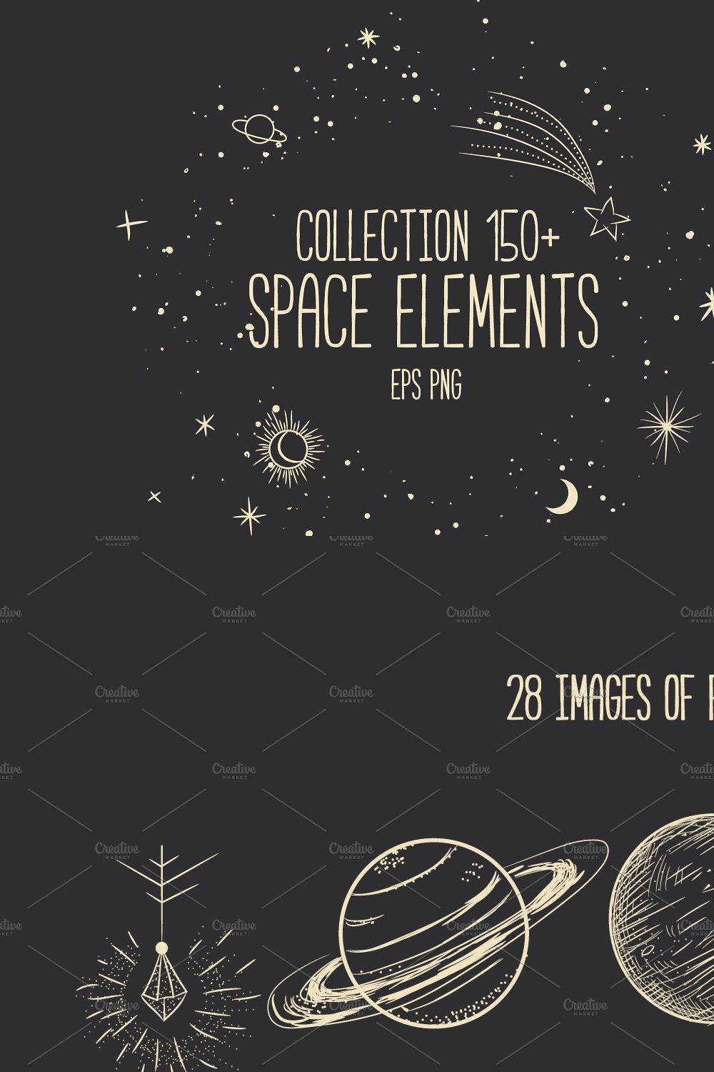 Space elements pinterest preview image.