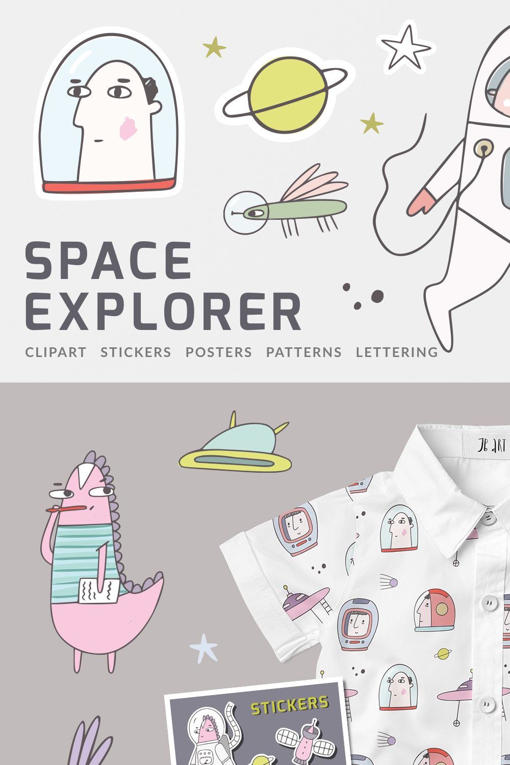 Space Explorer pinterest preview image.