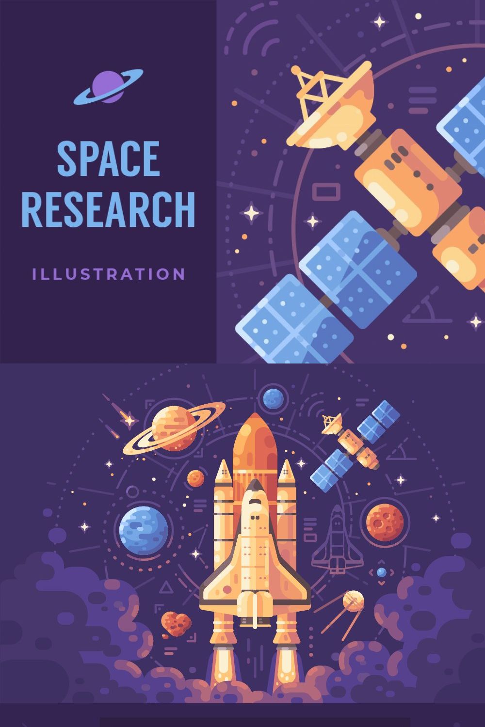 Space research pinterest preview image.