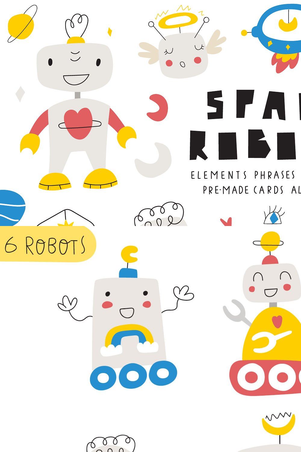 Space robots pinterest preview image.