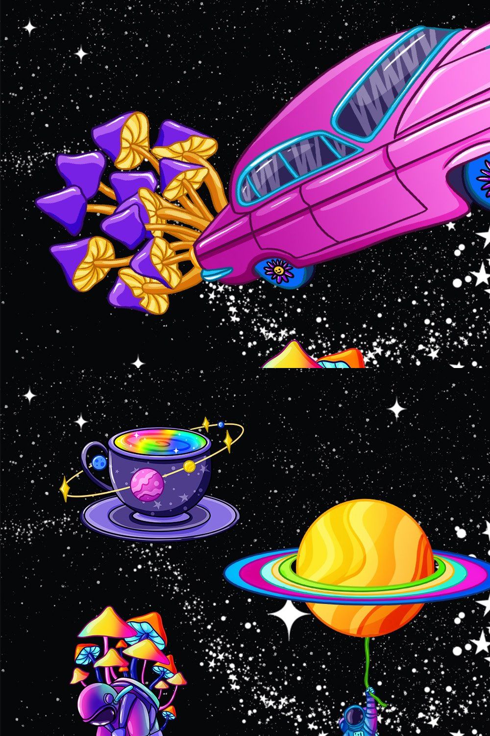 Space Trip pastel goth bundle pinterest preview image.