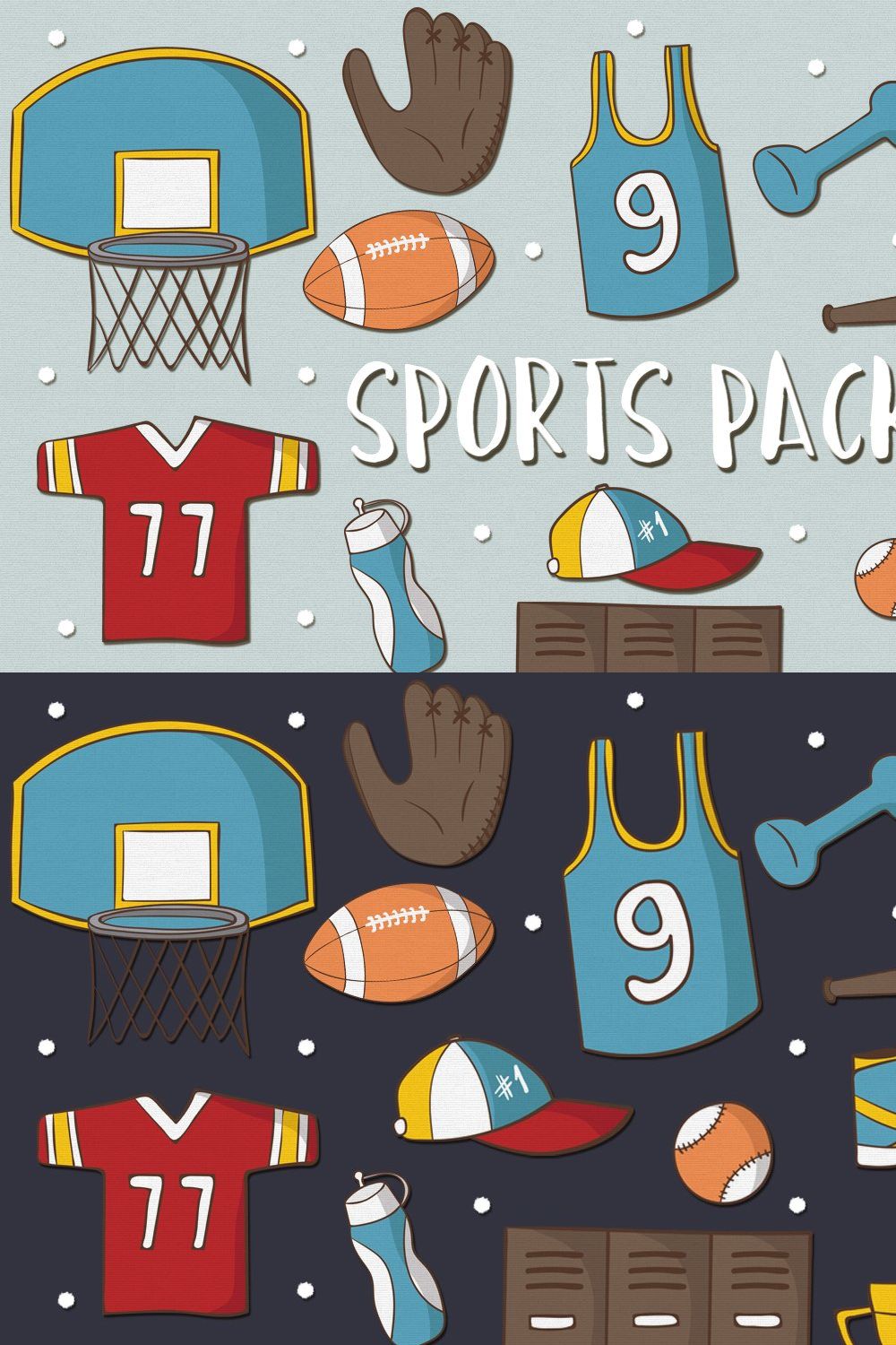 Sports Pack pinterest preview image.