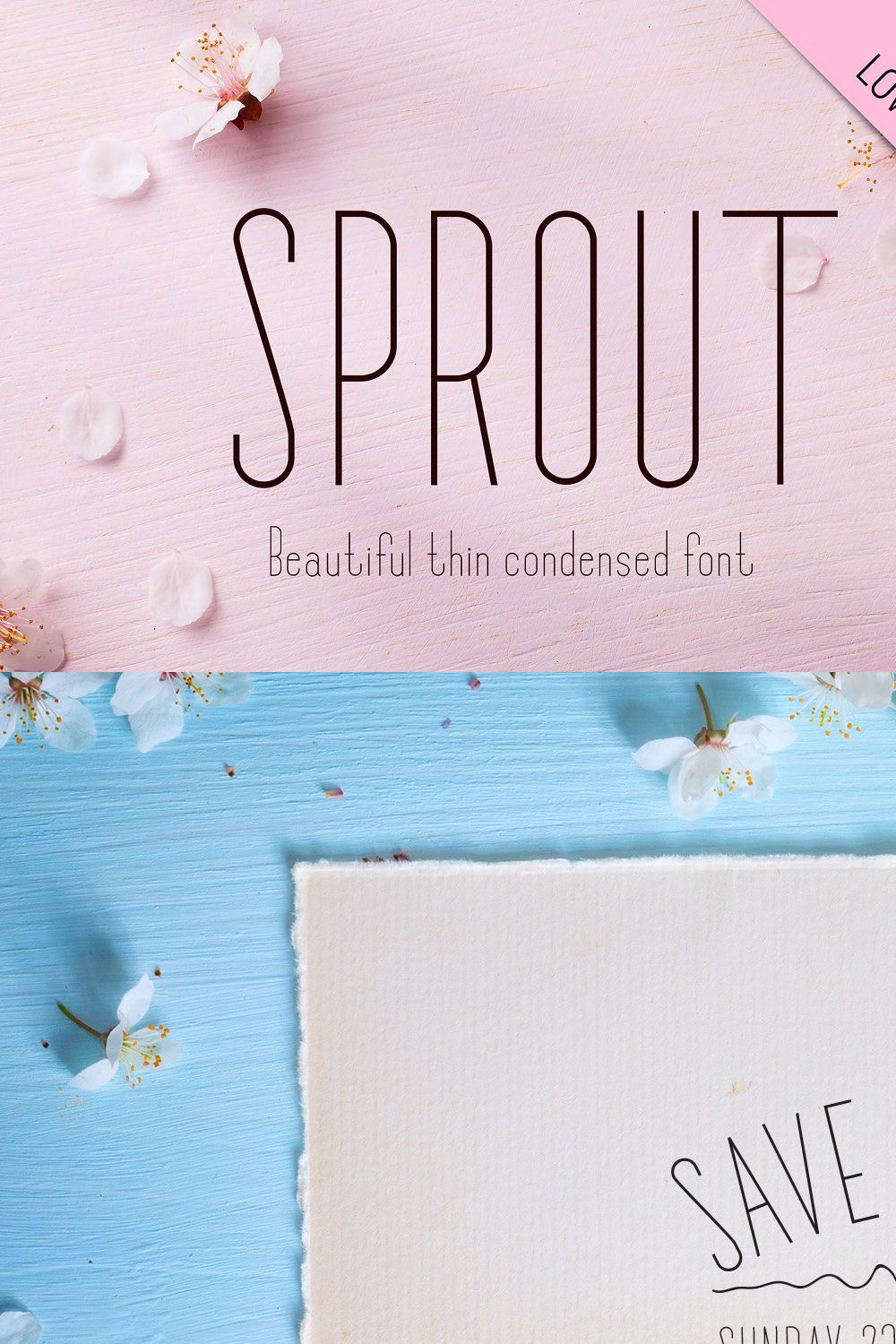 Sprout - Sans Serif Font pinterest preview image.