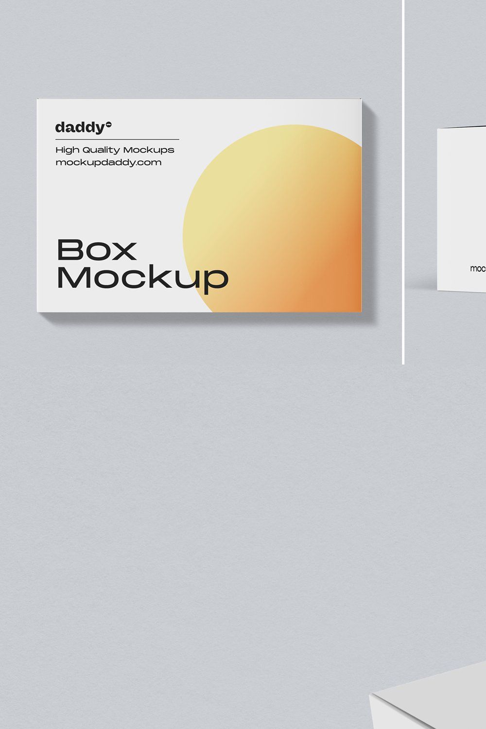 Square Box Mockup pinterest preview image.
