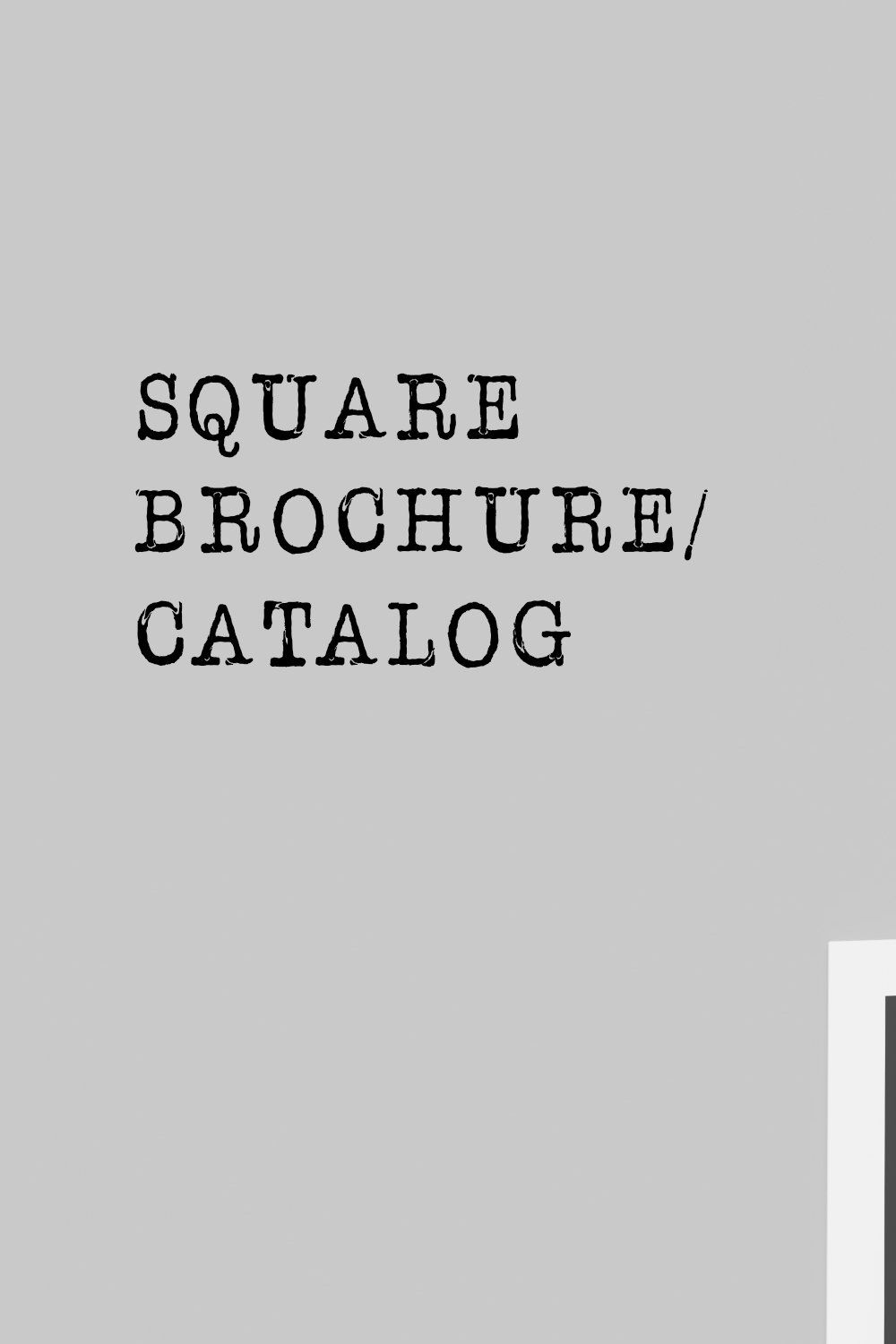 Square Brochure / Catalogue Mockup pinterest preview image.