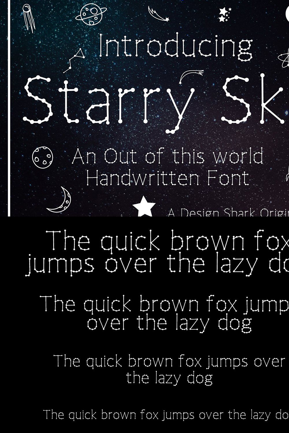 Starry Sky pinterest preview image.
