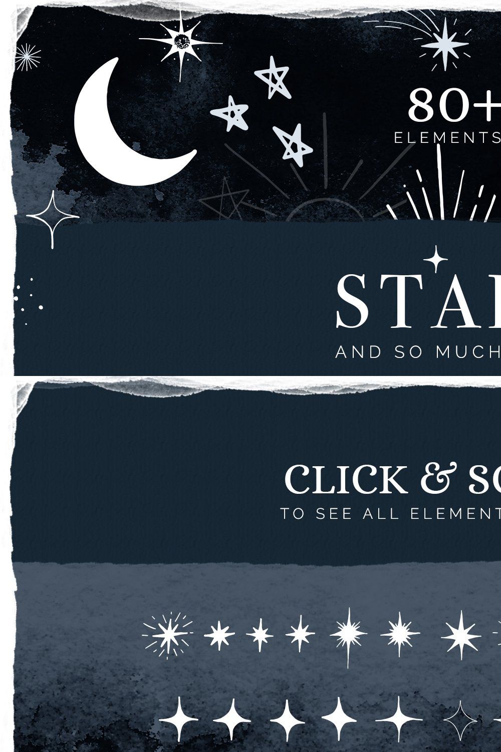 Stars, Moons & other Celestials pinterest preview image.