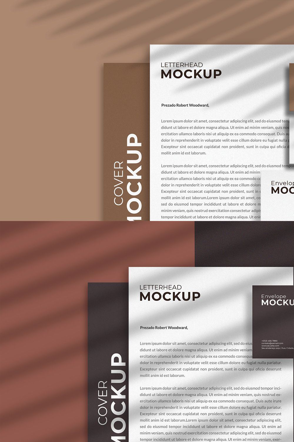 Stationery & Branding Mock-up Vol.01 pinterest preview image.