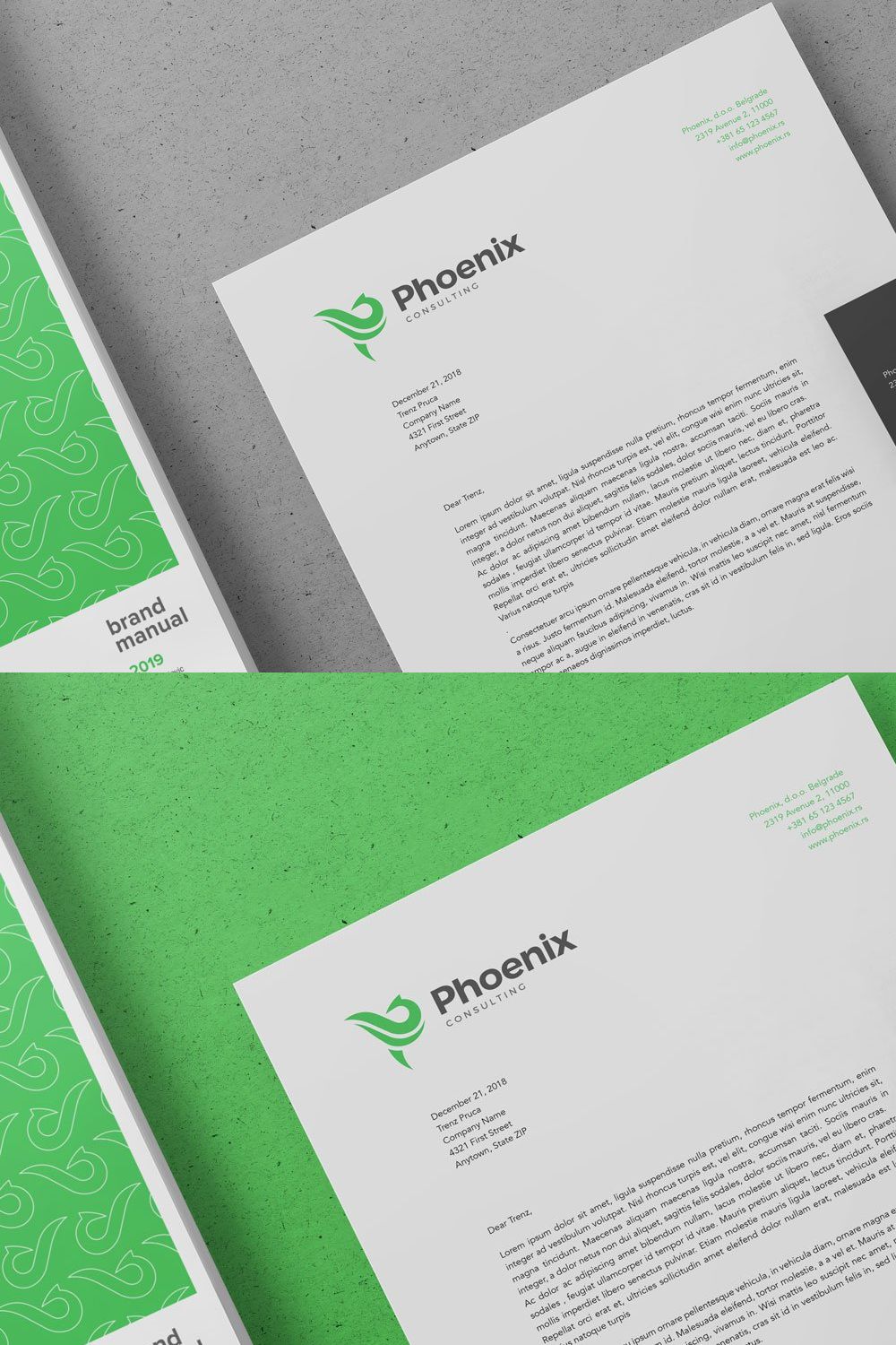 Stationery / Branding Mockup pinterest preview image.